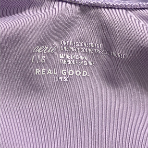 MTV Aerie Logo Purple Swimsuit NWOT - Picture 3 of 3
